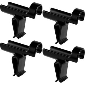 4pcs Ice Fishing Bucket Rod Holder, Durable Bucket Fishing Rod Holder Fishing Pole Holder Ice Fishing Rod Rack for Almost Any Ice Rods Clamp on Your Bucket(Black) in Kuwait