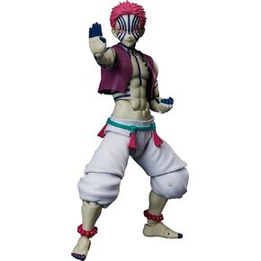 FREEing Demon Slayer: Kimetsu no Yaiba: Akaza Figma Action Figure, Multicolor