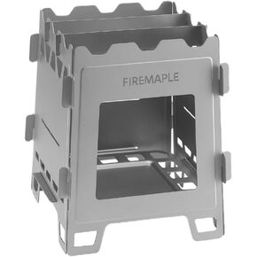 Fire-Maple Fortress Titanium Wood Stove - Ultra-Lightweight, Compact & Multi-Use Stove for Camping, Hiking & Backpacking