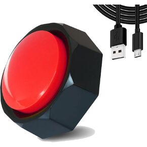 USB Recordable Buttons-USB Sound Button-Make Your Own Button by Uploading Audio Files-Support 100+ Recordings Playback