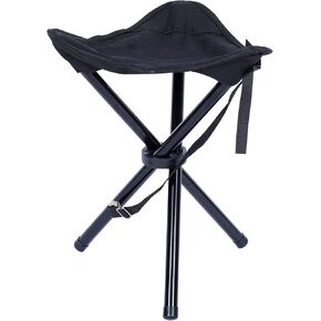 YSSOA Tripod Chair Camping Stool, Portable Folding Chairs for Adults, Tripod Seat for Outdoor Hiking Fishing, Support 132LBS