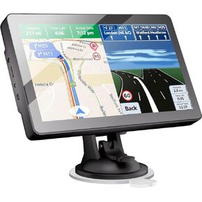 Upgrade GPS Navigation for Truck Car, Car GPS Navigation 2024 Maps, 9 inch HD Touch Screen Vehicle GPS Navigation System，Free Lifetime Map Updates,Spoken Driver Alerts
