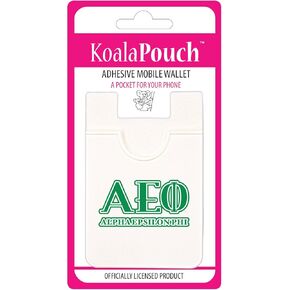 Sorority Shop Alpha Epsilon Phi - Koala Pouch - Greek Letters Design, Adhesive Cell Phone Wallet