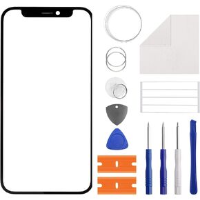 New Vvsialeek Front Outer Lens Glass Screen Replacement for iPhone 12 Mini with Specialized Repair Tools Kit.(No LCD Touch ＆ Digitizer)-5.4''