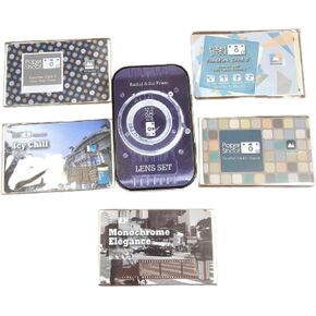 Paper Shoot Accessory Bundle O: Retro Frame, ICY Chill, Monochrome, Palette, Prism & Radial Lenses, Square Function Card for Unique Photography Effects and Creativity.