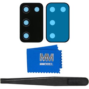 MMOBIEL Back Rear Camera Glass Lens Replacement Compatible with Samsung Galaxy A03s 6.5 inch 2021 - Incl. Double Sided Adhesive, Tweezer and Cloth