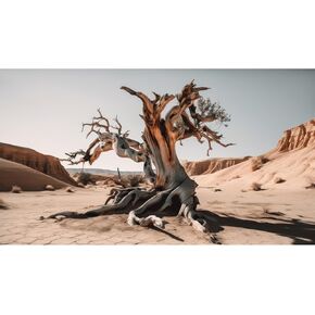 Reptile Habitat Background Dead Tree Desert Terrarium Background Barren Desert Landscapes Terrarium Backdrop Desert Aquarium Background Fish Tank Decor Vinyl 24x16in