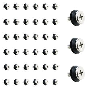 Maxmoral 40PCS 3.5 Inch HDD Screws Anti Vibration Mounting Step Screws Suitable for PC Case Support