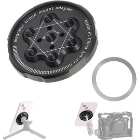 لوحة محول حامل ثلاثي القوائم للهواتف الذكية من FOTGA مع حلقة مغناطيسية متوافقة مع Magsafe لهاتف iPhone 15 Pro Max 15 Plus 14 13 12 Pro Max 14 Plus 13 12 Mini والمزيد من الهواتف المحمولة in Kuwait