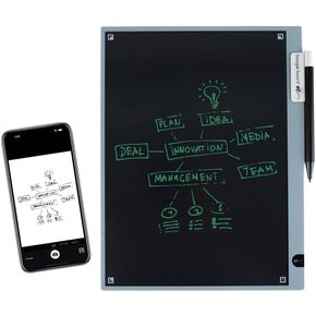 Blackboard 2.0 Smart Scan Reusable Notebook – Eco-Friendly LCD Writing Tablet, Magnetic Stylus Holder, Easy Note Saving with App, Perfect for Office Supplies & Home Office Use