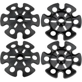 Hiking Poles and Snowflake Basket Detachable Mud Ski Basket Outdoor Camping Hiking Trip Snow Basket Hiking Pole（Black）-4PCS