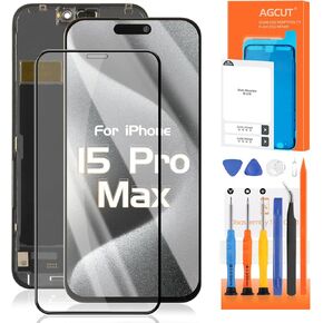 TFT for iPhone 15 Pro Max Screen Replacement for iPhone 15 Pro Max LCD Display A2849, A3105, A3106, A3108 LCD Digitizer Touch Screen Assembly Repair Part with Protective Film+Tools