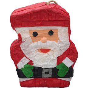 Fetch-It Pets 9" Santa Shaped Piñata Bird Toy Suitable for Small Medium and Large Parrots Budgies Parakeets Cockatiels Lovebirds and Cockatoos