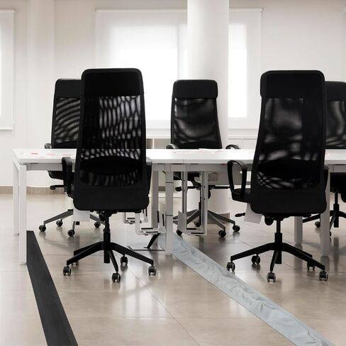 Floor Cord Cover for Carpet – Wire Protection Tape Cable Strip Cover for Keep Cables Organized and Trip Hazard Prevention-Protector Cable Management for Commercial Office Carpet (Gray, 10 ft) in Kuwait