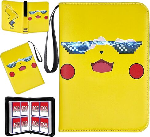 900-Pocket Card Binder 9-Pocket Double Sided Trading Card Holder with 50 Page Removable Sleeves-TCG Card Binder High Storage Collection Card Album Carrying Case - Gifts For Boys & Girls in Saudi Arabia