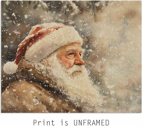 Vintage Christmas Tree Print, Pine Tree Vintage Print, Winter Holidays Wall Art, Farmhouse Christmas Poster, Botanical Winter Art, Christmas Tree Wall Decor, Unframed (11x14inch Print, Christmas Tree) in Saudi Arabia