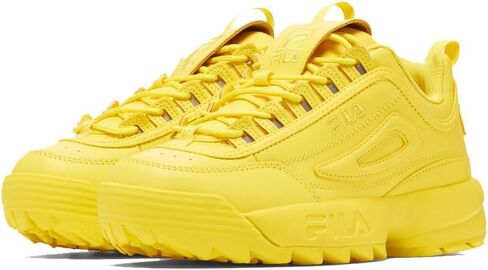 حذاء نسائي فاخر من Fila Disruptor II، مقاس 11، اللون: أبيض/أبيض/أبيض-أبيض in Kuwait