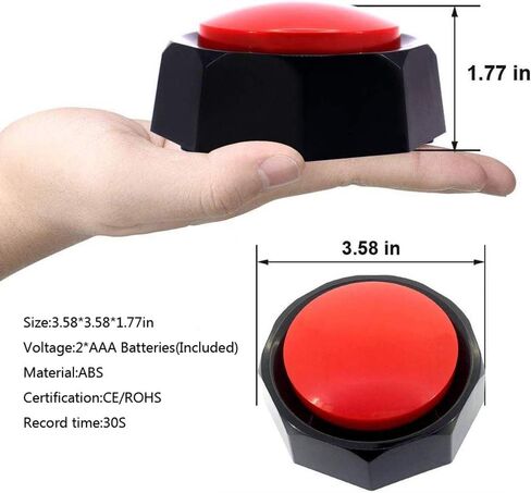 أزرار USB قابلة للتسجيل - زر صوت USB - اصنع الزر الخاص بك عن طريق تحميل ملفات الصوت - يدعم تشغيل أكثر من 100 تسجيل in Saudi Arabia