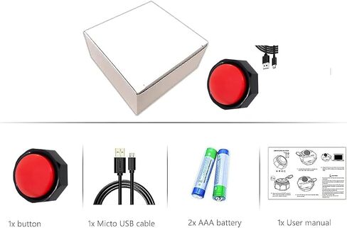 أزرار USB قابلة للتسجيل - زر صوت USB - اصنع الزر الخاص بك عن طريق تحميل ملفات الصوت - يدعم تشغيل أكثر من 100 تسجيل in Saudi Arabia