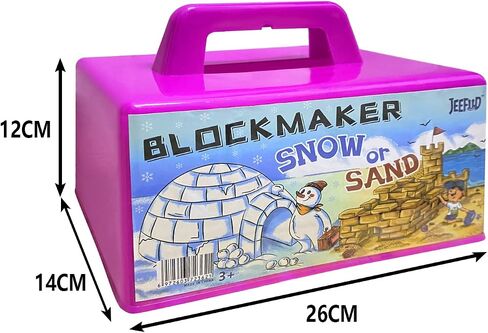 JEEFUD Snow Brick Form10 Inch - Snow Fort Builder -Kids Outdoor Toys for Winter, Snow Castle, Summer Sand Box, Beach Castle (2 Pack) (Blue&Red) in Saudi Arabia
