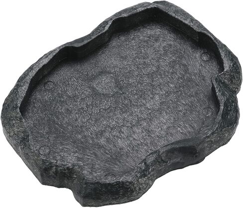 Reptile Water Dish Feeding Bowl, Plastic Shallow Reptile Gecko Feeder for Food And Water Feeding Dish Bowl for Lizards Feeding Dish(m-green) in Saudi Arabia
