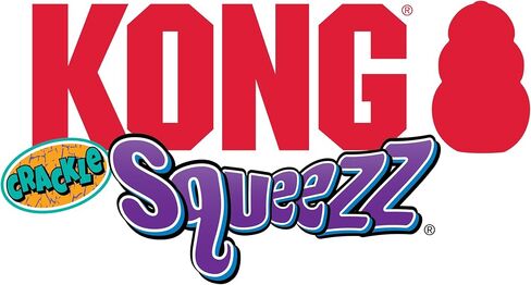 كونغ - لعبة Squeezz Crackle Bone - لعبة قوية للكلاب في الأماكن المغلقة/الخارجية - للكلاب المتوسطة (ألوان متنوعة) in Saudi Arabia