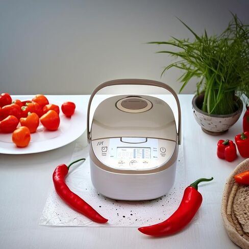 SPT RC-1407A: جهاز طهي الأرز الذكي 8 أكواب، ذهبي in Kuwait
