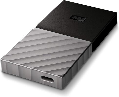 WD 512GB My Passport SSD Portable Storage - USB 3.1 - Black-Gray - WDBK3E5120PSL-WESN in Saudi Arabia