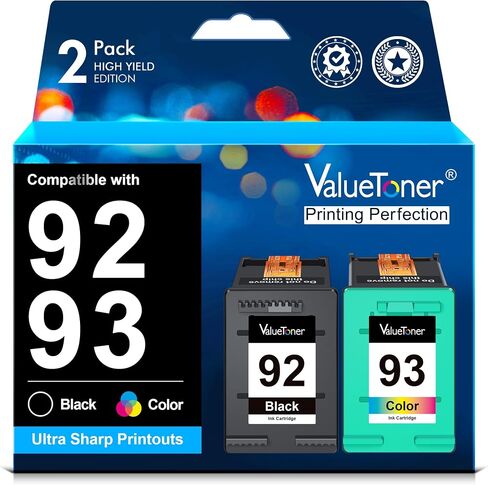 Valuetoner Remanufactured Ink Cartridge Replacement for HP 98 C9364WN & 95 C8766WN for Officejet 150 100 6310, PhotoSmart 8050 C4180 C4150, Deskjet 460 5940 Printer (1 Black, 1 Tri-Color, 2 Pack) in Saudi Arabia