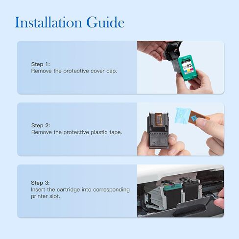 Valuetoner Remanufactured Ink Cartridge Replacement for HP 98 C9364WN & 95 C8766WN for Officejet 150 100 6310, PhotoSmart 8050 C4180 C4150, Deskjet 460 5940 Printer (1 Black, 1 Tri-Color, 2 Pack) in Saudi Arabia
