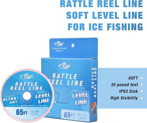 SF Rattle Reel Line for Ice Fishing Rattle Reels in Kuwait