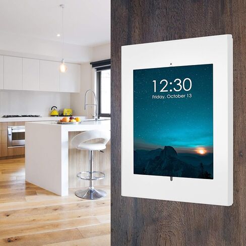 جبل عليه! حامل حائط مضاد للسرقة لأجهزة iPad وiPad Pro وiPad Air وSamsung Tab A | قفل كشك الحائط لجهاز iPad 10.2 | حامل آمن للتابلت متوافق مع أجهزة التابلت مقاس 10.2 و10.5 بوصة (MI-3772W_G7)، أبيض in Kuwait