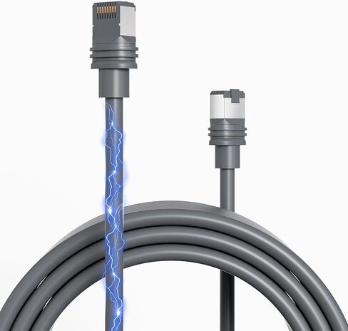 100FT/30M Standard Actuated Starlink Cable Gen 3 / Mini, High Transmission Speed, Replacement V3 Starlink Ethernet Cable Waterproof Standard G3 Cable for Starlink Gen3 Cable Routing Kit in Saudi Arabia