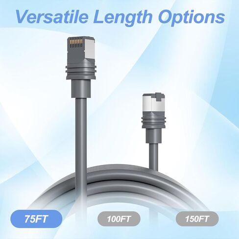 100FT/30M Standard Actuated Starlink Cable Gen 3 / Mini, High Transmission Speed, Replacement V3 Starlink Ethernet Cable Waterproof Standard G3 Cable for Starlink Gen3 Cable Routing Kit in Saudi Arabia