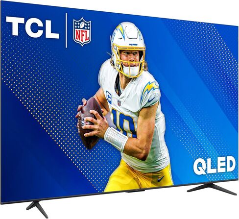 تلفزيون TCL 55 بوصة Q68 QLED Pro 4K UHD الذكي مع تلفزيون Google (55Q681G، موديل 2024) Dolby Vision، Dolby Atmos، HDR Pro، مسرع الألعاب حتى 120 هرتز، جهاز تحكم صوتي، يعمل مع Alexa، بث تلفزيوني in Saudi Arabia