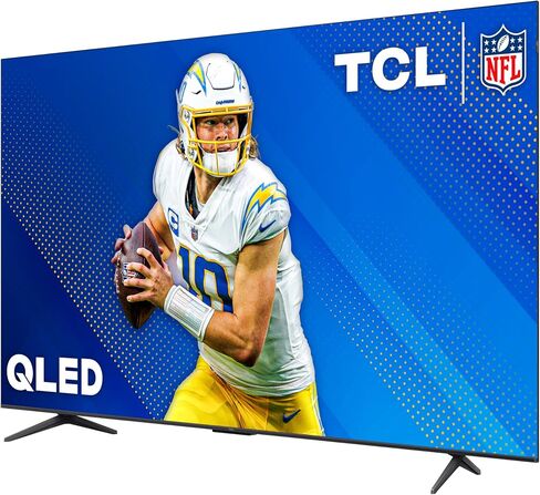 تلفزيون TCL 55 بوصة Q68 QLED Pro 4K UHD الذكي مع تلفزيون Google (55Q681G، موديل 2024) Dolby Vision، Dolby Atmos، HDR Pro، مسرع الألعاب حتى 120 هرتز، جهاز تحكم صوتي، يعمل مع Alexa، بث تلفزيوني in Saudi Arabia