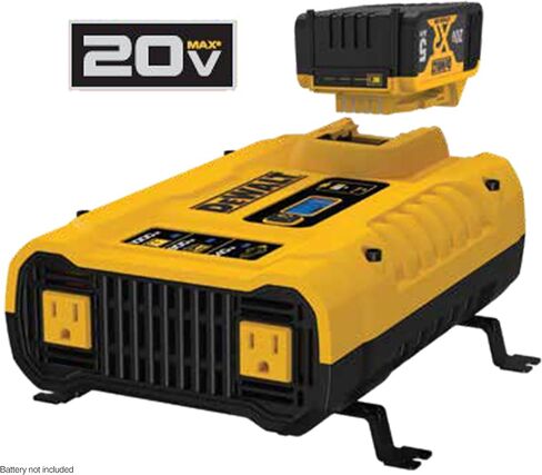 DEWALT DXAEPIP3W 20V, 3-Way Powered (Clamps, Battery, DC Plug) 1000 Watt Power Inverter; Dual AC Outlets, 1 USB-A Port, & 1 USB-C 30W Port in Saudi Arabia