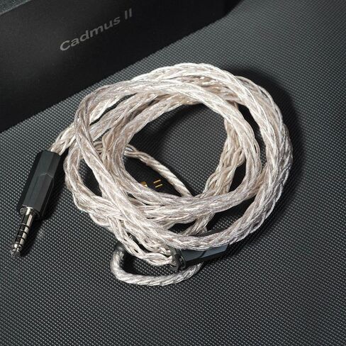 HiFiGo Effect Audio Signature Series II Cadmus II 8 Wire IEM Cable, HiFi Audiophile Earphone Wired Single Litz Copper Litz Silver-Plated Cable (2.5mm) in Saudi Arabia