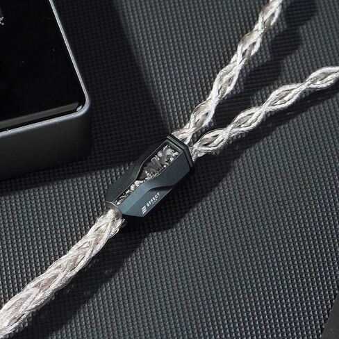 HiFiGo Effect Audio Signature Series II Cadmus II 8 Wire IEM Cable, HiFi Audiophile Earphone Wired Single Litz Copper Litz Silver-Plated Cable (2.5mm) in Saudi Arabia