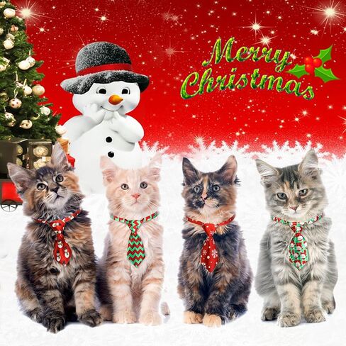 Reginary 85 Pcs Christmas Dog Ties Set Include Christmas Dog Bow Tie Neckties Flower Dog Bowknot Bandana Christmas Dog Scarf for Xmas Puppy Cat in Saudi Arabia