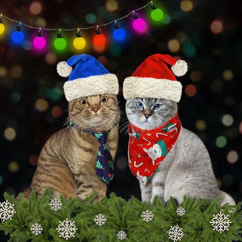 Reginary 85 Pcs Christmas Dog Ties Set Include Christmas Dog Bow Tie Neckties Flower Dog Bowknot Bandana Christmas Dog Scarf for Xmas Puppy Cat in Saudi Arabia