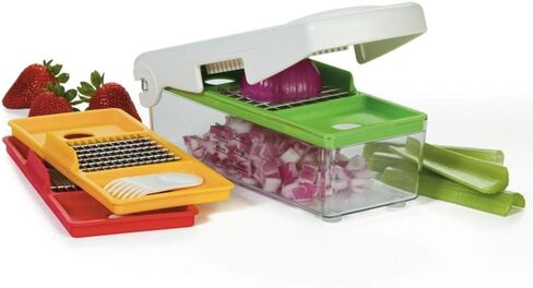 Prepworks by Progressive Tower Fry Cutter, Quickly Slice Perfect French Fries, Veggie Sticks, Onions, Carrots, Non-Skid Base, Easy to Clean Dishwasher Safe in Saudi Arabia