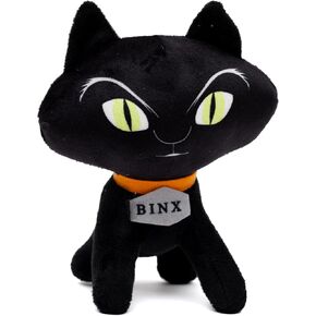 Buckle-Down Disney Squeaky Plush Dog Toy for Large, Medium & Small Dogs, Hocus Pocus Binx Cat Sitting Pose