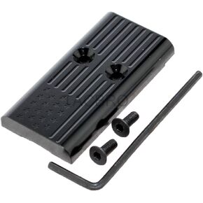 Black Anodized Aluminum MOS Cover Plate Compatible with Glock Gen 4&5 G34 G35