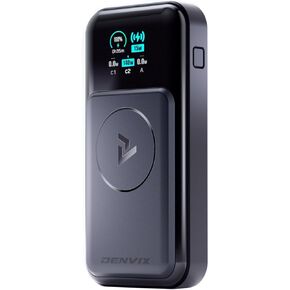 PowerX Power Bank, 250W 4-in-1 25,000mAh Laptop Portable Charger (91.25Wh) with Magnetic Wireless Charging for iPhone, Samsung, MacBook, DJI, AirPods and More