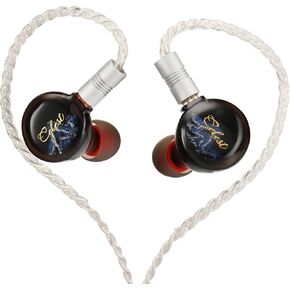 QOA Kinera Celest Pandamon 2.0 in Ear Monitor for Musicians, 3.5mm HiFi Wired Earphone, Enhanced SPD2.0 BA Driver IEM Earphone with Resin Housing, Stainless Steel Panel, 2-Pin Detachable Cable(Blue)