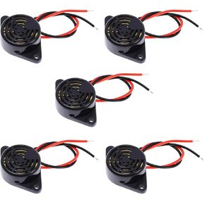 5pcs Active Buzzer Alarm DC 3-24V Piezo Electric Buzzer Electronic Buzzer Alarm 95dB Electronic Buzzer Alarm Sounder Continuous Beep