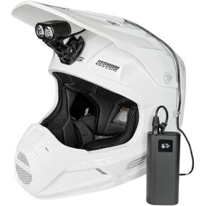 Dango Design Navigator Helmet LED Trail Light | 2,100 Lumen Rated Cree LEDs | Digital Readout Rechargeable Battery | Quick Attach Mounting | 3 LED Power Settings | 3 Hour Runtime in High Mode