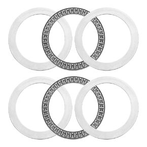 uxcell 2 Sets AXK2542+2AS Thrust Needle Roller Bearings with Washers, 25x42x4mm Heat Resistant Chrome Steel Needles Roller Bearing