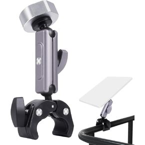 Starlink Mini Mount with Original Pipe Compatible Adapter,Aluminum Alloy Starlink Mini Accessories Multi-Angle Adjustable,Clamp Bracket for RV Ladders, Campers, Boats, Guardrails, etc.